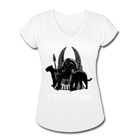 Character #46 Women's Tri-Blend V-Neck T-Shirt - white