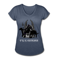 Character #46 Women's Tri-Blend V-Neck T-Shirt - navy heather