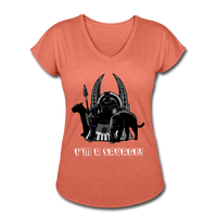 Character #46 Women's Tri-Blend V-Neck T-Shirt - heather bronze