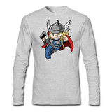 Character #47 Men's Long Sleeve T-Shirt by Next Level - heather gray