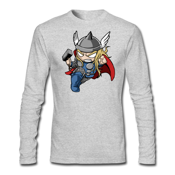 Character #47 Men's Long Sleeve T-Shirt by Next Level - heather gray