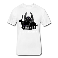 Character #46 Fitted Cotton/Poly T-Shirt by Next Level - white