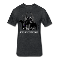 Character #46 Fitted Cotton/Poly T-Shirt by Next Level - heather black