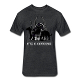 Character #46 Fitted Cotton/Poly T-Shirt by Next Level - heather black