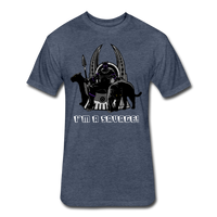 Character #46 Fitted Cotton/Poly T-Shirt by Next Level - heather navy