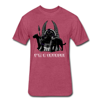 Character #46 Fitted Cotton/Poly T-Shirt by Next Level - heather burgundy