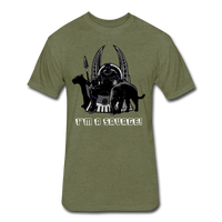 Character #46 Fitted Cotton/Poly T-Shirt by Next Level - heather military green
