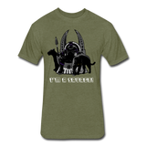 Character #46 Fitted Cotton/Poly T-Shirt by Next Level - heather military green