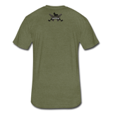 Character #46 Fitted Cotton/Poly T-Shirt by Next Level - heather military green