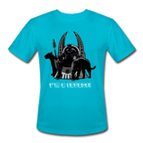 Character #46 Men’s Moisture Wicking Performance T-Shirt - turquoise