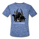 Character #46 Men’s Moisture Wicking Performance T-Shirt - heather blue