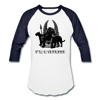 Character #46 Baseball T-Shirt - white/navy