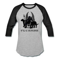 Character #46 Baseball T-Shirt - heather gray/black
