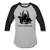 Character #46 Baseball T-Shirt - heather gray/black