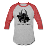 Character #46 Baseball T-Shirt - heather gray/red