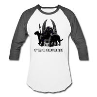 Character #46 Baseball T-Shirt - white/charcoal
