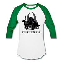 Character #46 Baseball T-Shirt - white/kelly green