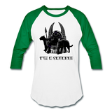 Character #46 Baseball T-Shirt - white/kelly green