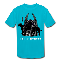 Character #46 Kids' Moisture Wicking Performance T-Shirt - turquoise