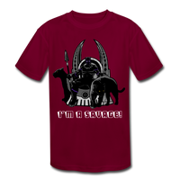 Character #46 Kids' Moisture Wicking Performance T-Shirt - burgundy