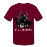 Character #46 Kids' Moisture Wicking Performance T-Shirt - burgundy