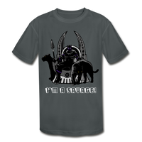 Character #46 Kids' Moisture Wicking Performance T-Shirt - charcoal