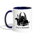 Character #46 Contrast Coffee Mug - white/cobalt blue