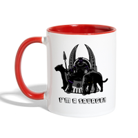 Character #46 Contrast Coffee Mug - white/red
