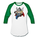 Character #47 Baseball T-Shirt - white/kelly green