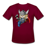 Character #47 Men’s Moisture Wicking Performance T-Shirt - burgundy