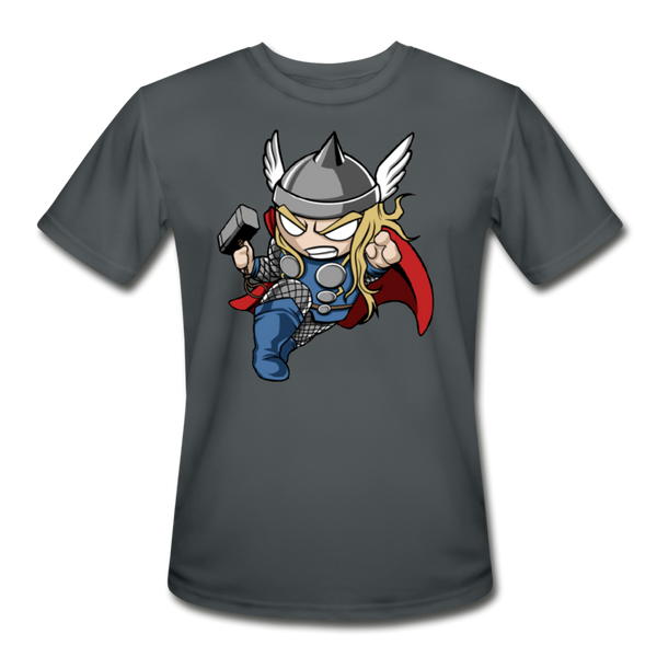 Character #47 Men’s Moisture Wicking Performance T-Shirt - charcoal