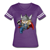 Character #47 Women’s Vintage Sport T-Shirt - vintage purple/white