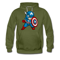 Character #48 Men’s Premium Hoodie - olive green