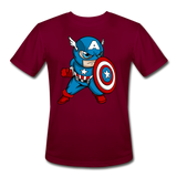 Character #48 Men’s Moisture Wicking Performance T-Shirt - burgundy