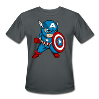 Character #48 Men’s Moisture Wicking Performance T-Shirt - charcoal