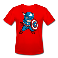 Character #48 Men’s Moisture Wicking Performance T-Shirt - red