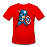 Character #48 Men’s Moisture Wicking Performance T-Shirt - red