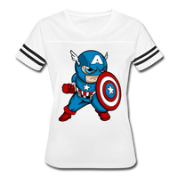 Character #48 Women’s Vintage Sport T-Shirt - white/black