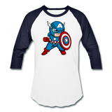 Character #48 Baseball T-Shirt - white/navy