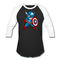Character #48 Baseball T-Shirt - black/white