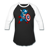Character #48 Baseball T-Shirt - black/white