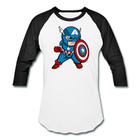 Character #48 Baseball T-Shirt - white/black