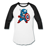 Character #48 Baseball T-Shirt - white/black