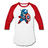 Character #48 Baseball T-Shirt - white/red