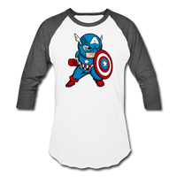 Character #48 Baseball T-Shirt - white/charcoal