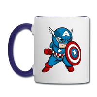 Character #48 Contrast Coffee Mug - white/cobalt blue