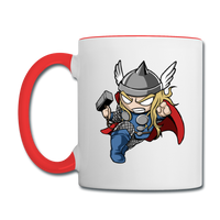 Character #47 Contrast Coffee Mug - white/red
