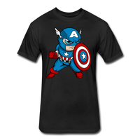 Character #48 Fitted Cotton/Poly T-Shirt by Next Level - black