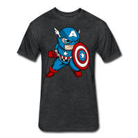 Character #48 Fitted Cotton/Poly T-Shirt by Next Level - heather black