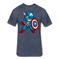 Character #48 Fitted Cotton/Poly T-Shirt by Next Level - heather navy